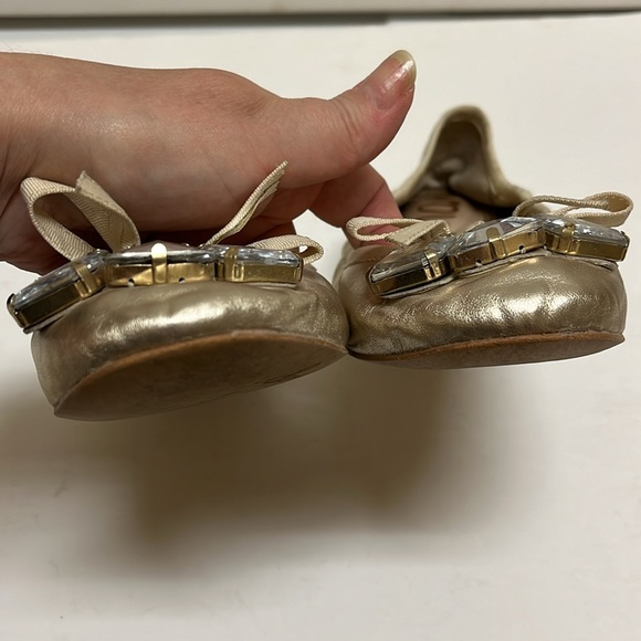 Sam Edelman gold leather flats 6.5 - Picture 7 of 15